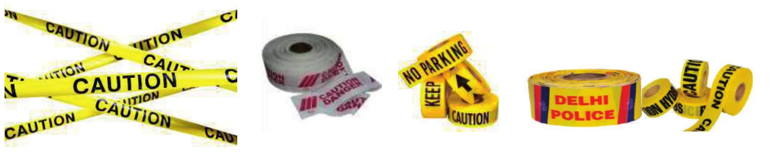 Caution and barricade tapes