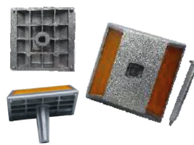Aluminium Road Studs – S-111 With external shank