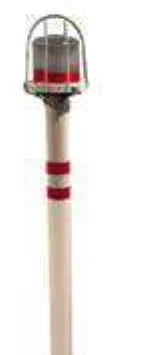Solar Delineators & Solar Blinkers – S-702 Basic + Pole