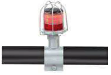 Solar Delineators & Solar Blinkers – S-705 Basic + Rail Clamp